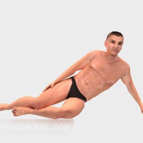 Bikini Men Characters 3d model