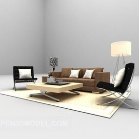 Modern Style Set Sofa 3d model