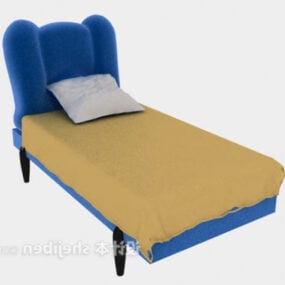 Sofa Bed Yellow Mattress 3d model