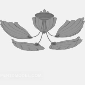Personality Chandelier Leaf Shaped 3d model