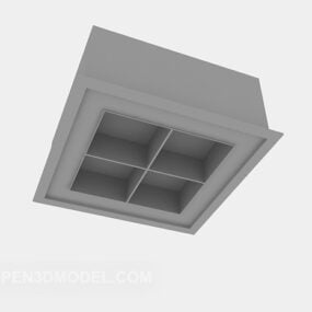 天花板格栅3d模型