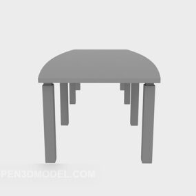 3D model stoličky v šedé barvě