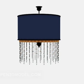 Round Chandelier Crystal Style 3d model