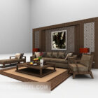 Wood Sofa Traditional Style
