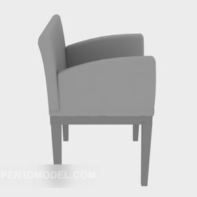 Home Chair Grey Fabric 3d model