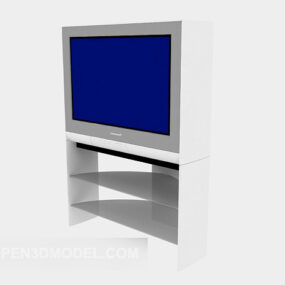 Tv-skärm med stativ skåp 3d-modell