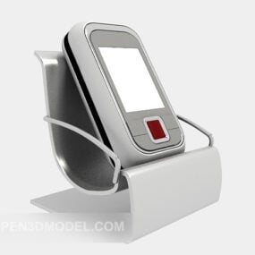 Téléphone portable sur support modèle 3D