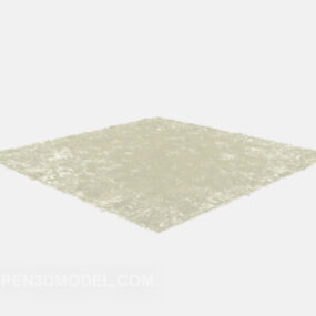 Carpet Fur Beige Color 3d model