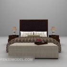 Double Bed Modern With Blanket