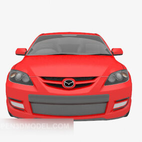 Red Mazda Car 3d model