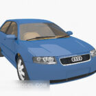 Blue Audi Sedan Car