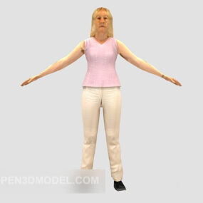 People Women Character 3d model