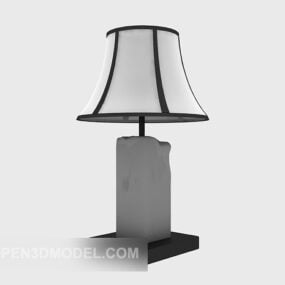 Готельна настільна лампа сіра 3d модель