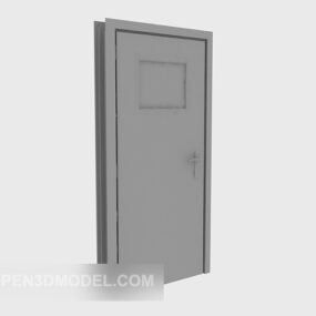 Porte simple couleur grise modèle 3D