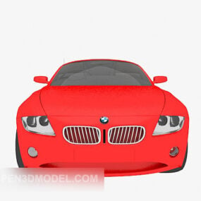 דגם תלת מימד של מכונית ספורט של Bmw אדום