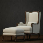 European sofa chair 3d model
