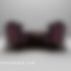 Purple Sofa Chair European Style