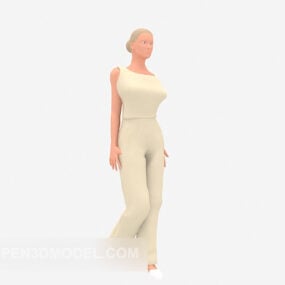 फ़ैशन गर्ल कैरेक्टर 3डी मॉडल