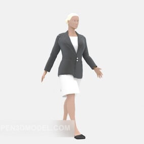 Professional Women Character 3d model