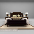 European Style Double Bed Retro Carpet