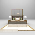 Muebles de cama con alfombra