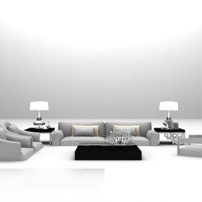 Kombinovaný sedací nábytek V1 3D model