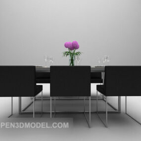 Dinning Table And Chair Furniture 3d model