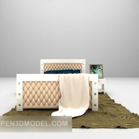تنجيد أثاث السرير نموذج ثلاثي الأبعاد