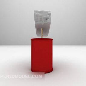 家具的红漆家具 3d model