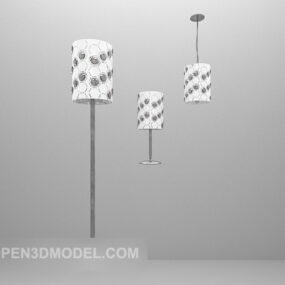 Floor Ceiling Lamp Furniture 3d model