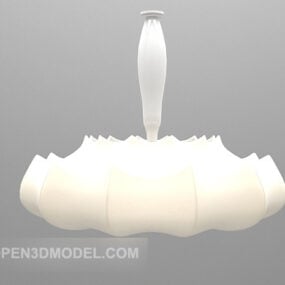 Meubles de lustre en forme de fleur blanche modèle 3D