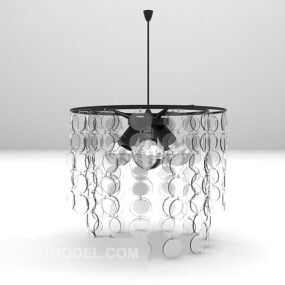 Crystal Drop Chandelier Furniture 3d model