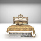 Muebles de cama doble de estilo de lujo