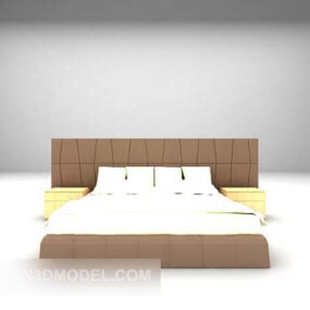 3д модель современной обивки кровати и мебели