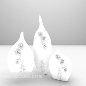 Furniture Decor Of Ceramic Vase 3d model