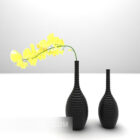 Meubles de décoration de vase noir