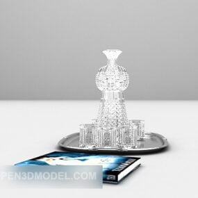Model 3d Set Gelas Wain