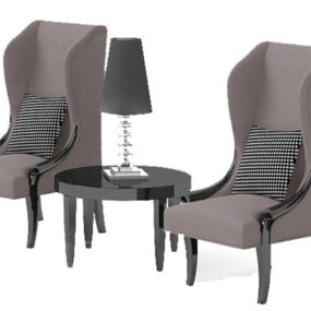 Høyrygg stol Tale Furniture 3d-modell