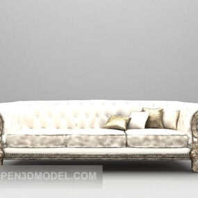 European Three-person Sofa Furniture 3d model