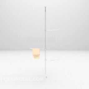 Vinreol med madostknivkopper 3d-model