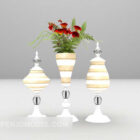 花瓶の装飾3Dモデルのダウンロード