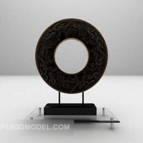 Sculpture de forme ronde décorative V1 modèle 3D