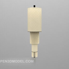 نموذج غطاء مصباح حائط أبيض ثلاثي الأبعاد