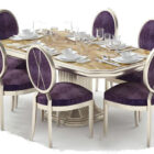 European Luxury Dinning Family Table Chair