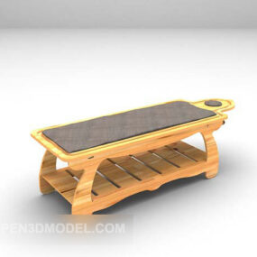 Massage Bed Wooden 3d model