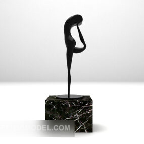 Table Stone Figurine Furnishing 3d model