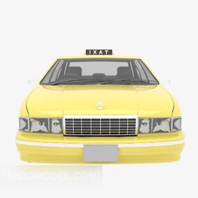 टैक्सी कार पीला रंग 3डी मॉडल