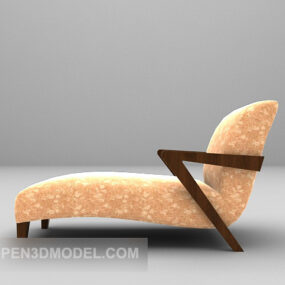 Leather Lounge Chair For Home 3d model