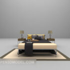 Metal bed 3d model
