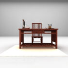 Mahogany Chinese Desk Chair